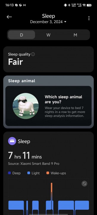 Sleep tracking