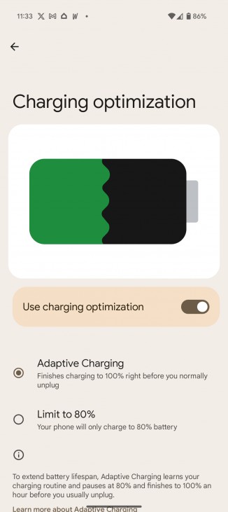 Enabling the battery charge limit and bypass