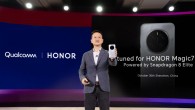 Honor Magic7 Pro on stage at the Snapdragon Summit