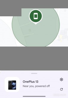 Find My Device works on the OnePlus 13 even when powered off