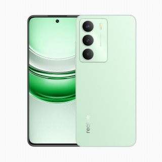 Realme 14x in Peridot Green and Carbon Black