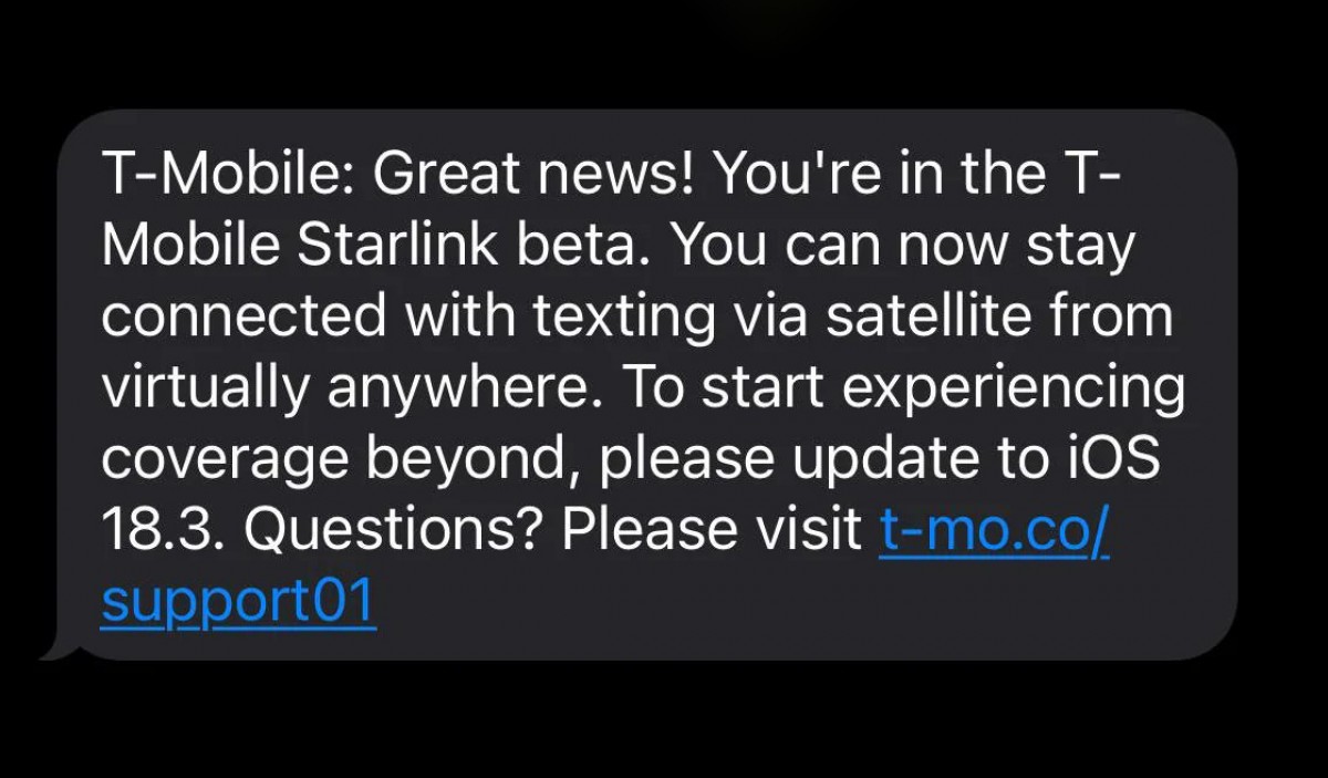 iOS 18.3 quietly adds Starlink satellite connectivity support for T-Mobile users 