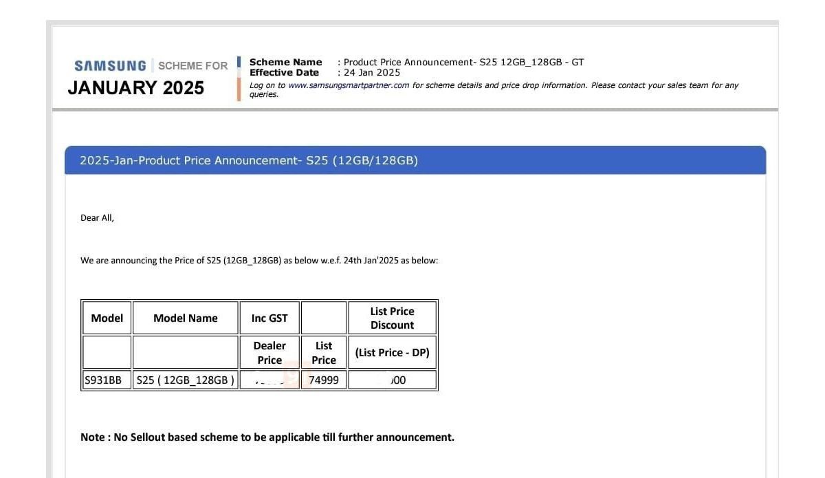 Samsung Galaxy S25 with 128GB of storage will be available in India, here's the price