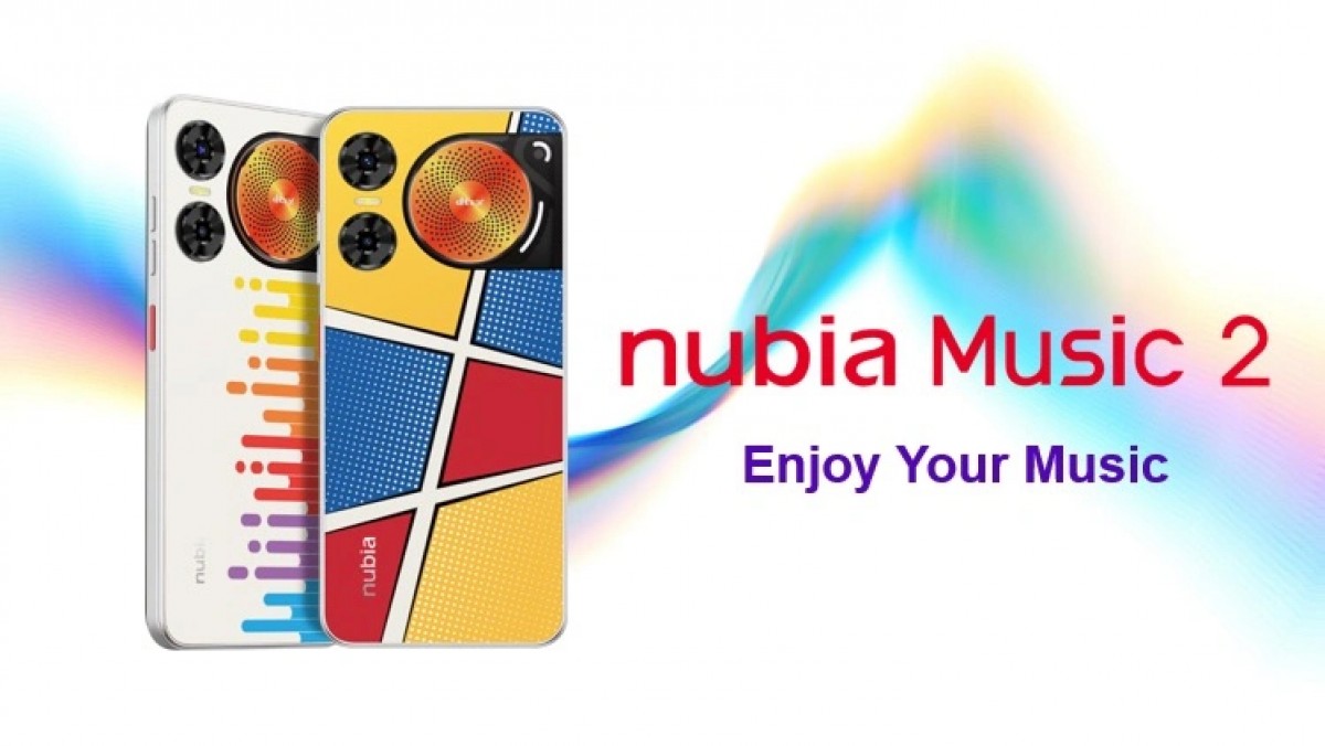 nubia Music 2 announced with 95dB speaker setup and Unisoc T7200