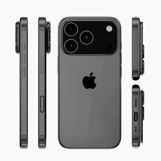 Speculative renders of iPhone 17 Pro: Space Black