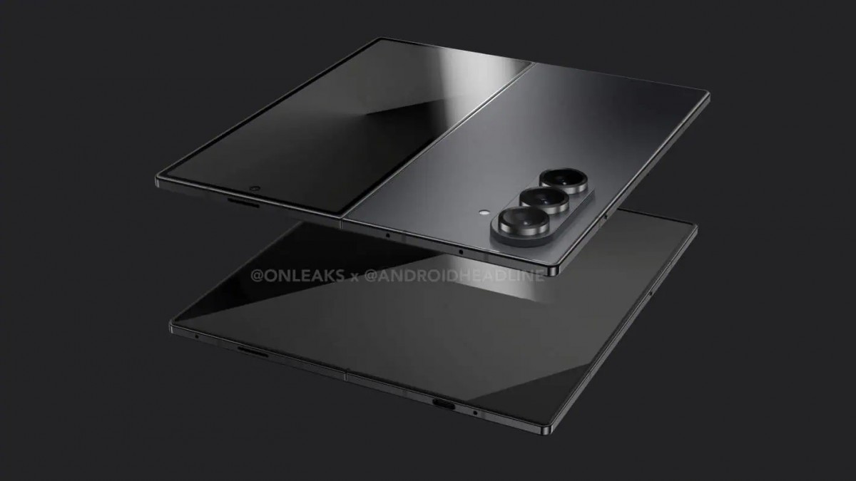 Samsung Galaxy Z Fold7 renders show a thinner device