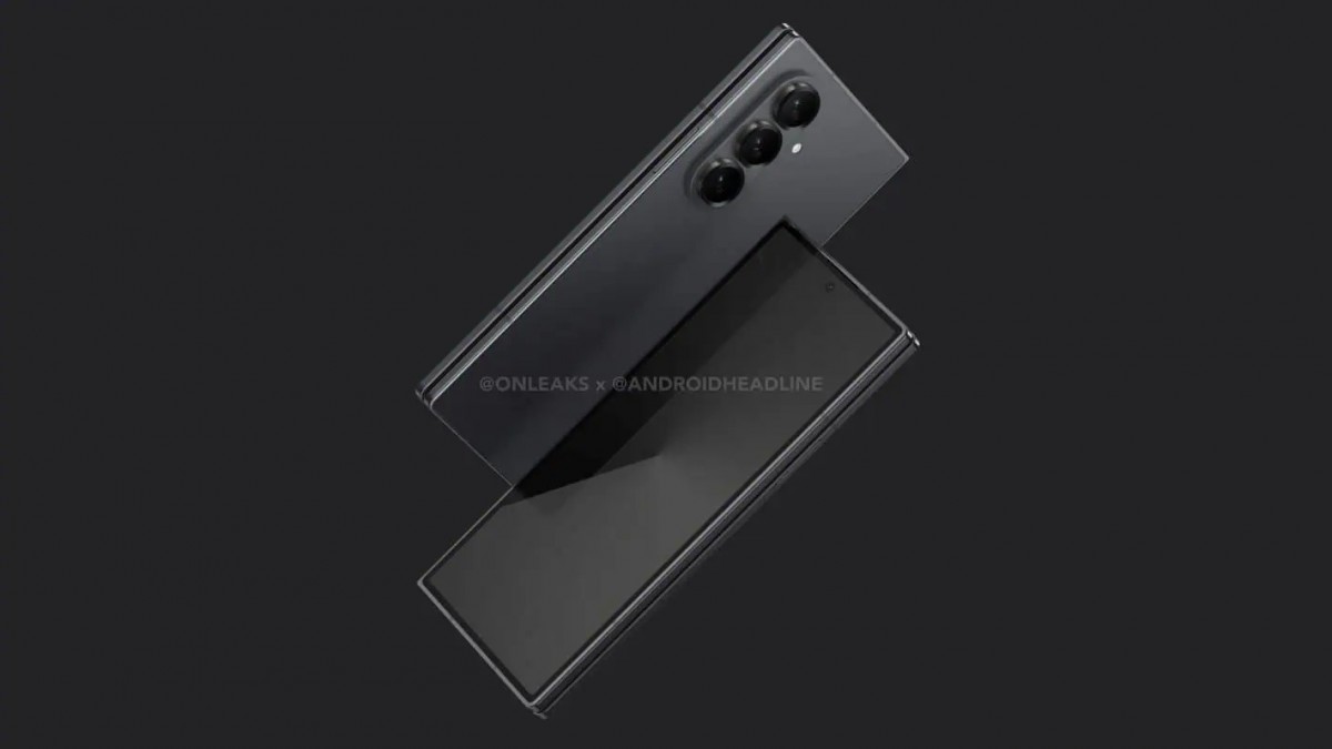 Samsung Galaxy Z Fold7 renders show a thinner device