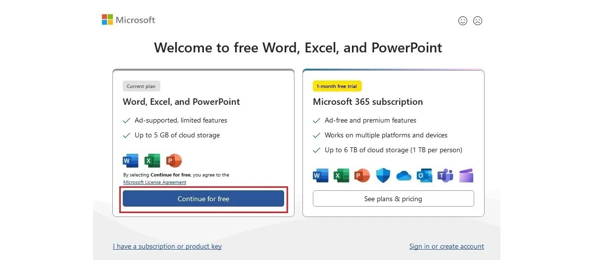 There's a free Microsoft Office option for Windows now, but it comes with ads