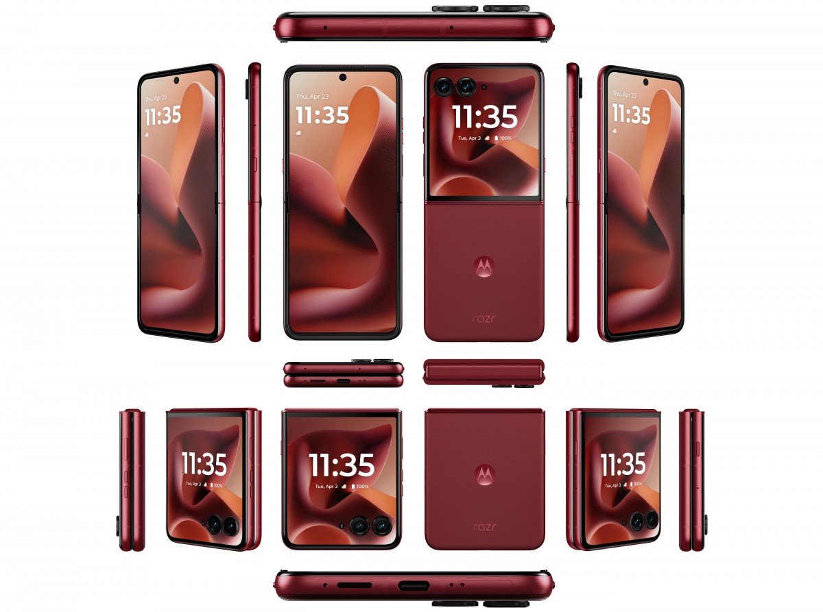 Motorola Razr 60 Ultra leaks in new renders showing red colorway