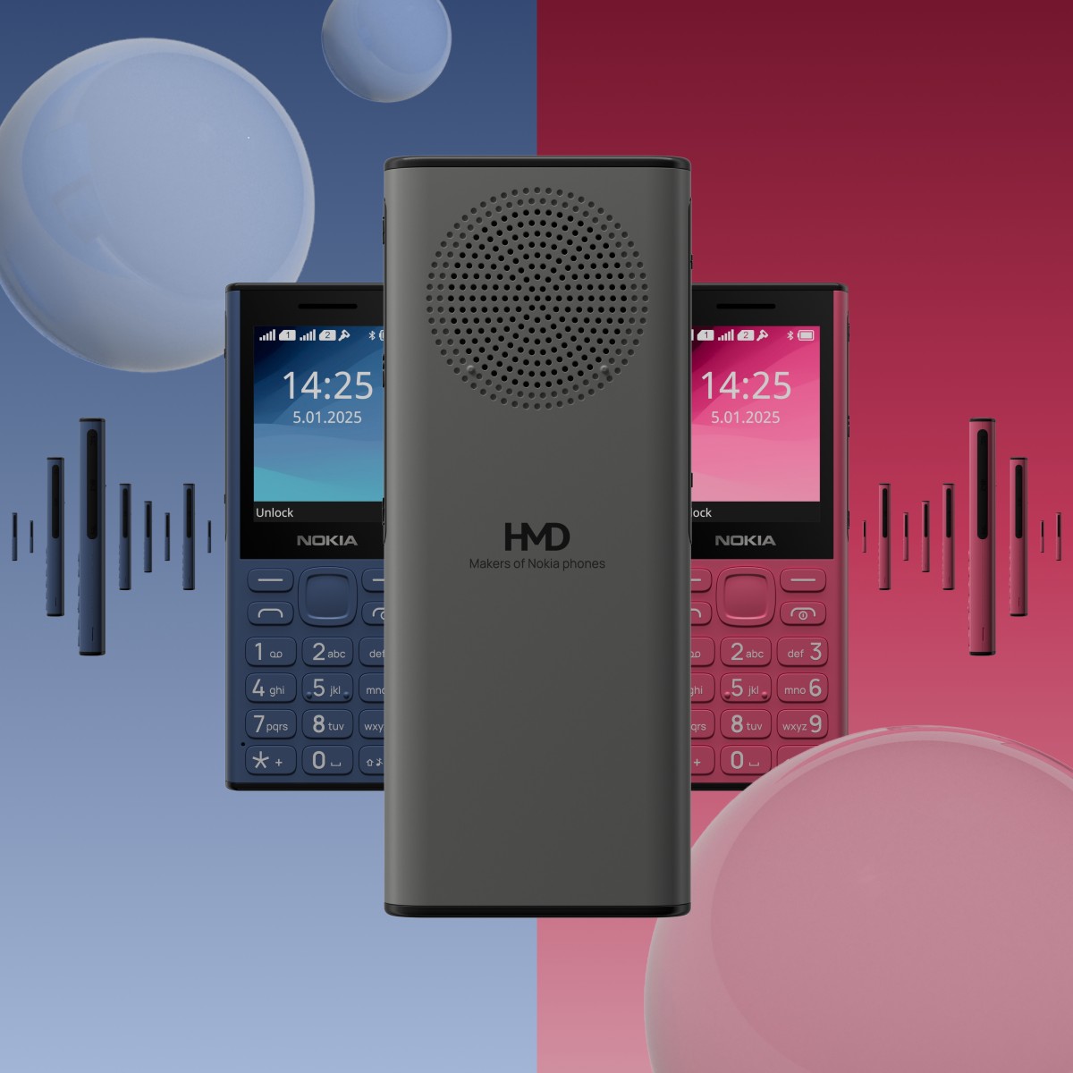 HMD 2660 Flip, 150 Music, 130 Music and Barca 3210 unveiled at MWC