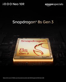 Snapdragon 8s Gen 3 with up to 12GB of LPDDR5X and up to 256GB UFS 4.1