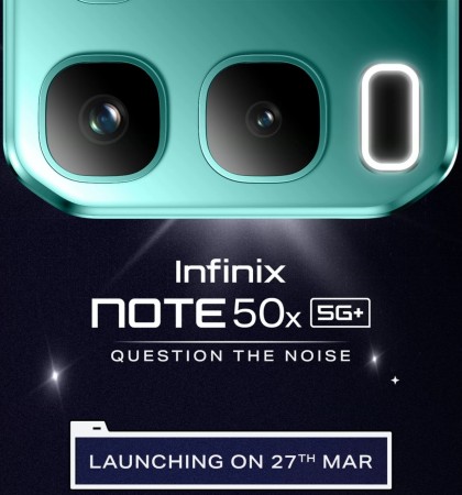 Infinix Note 50x's launch date, design, and colors revealed