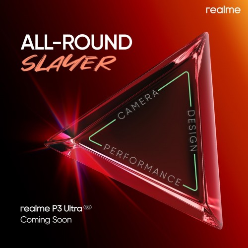 Realme P3 Ultra teased with a fusion of 'style, speed, and superior imaging'